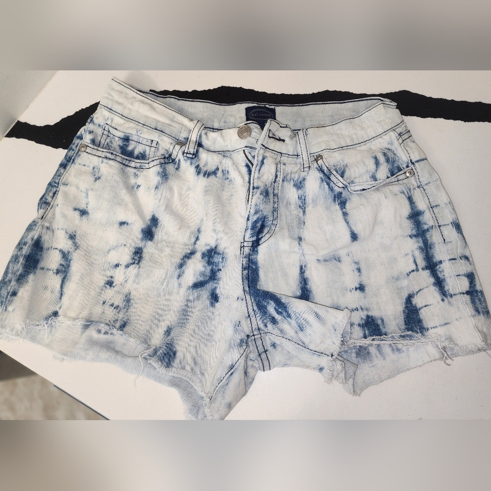 Tie dye marble shorts sz 4